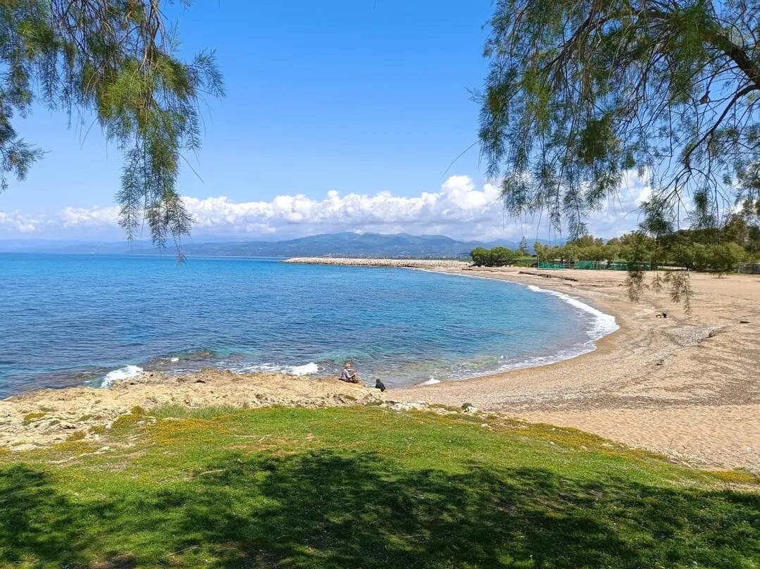 Beach Trail Peaceful beach trail along the Greek coast with turquoise waters and sandy paths